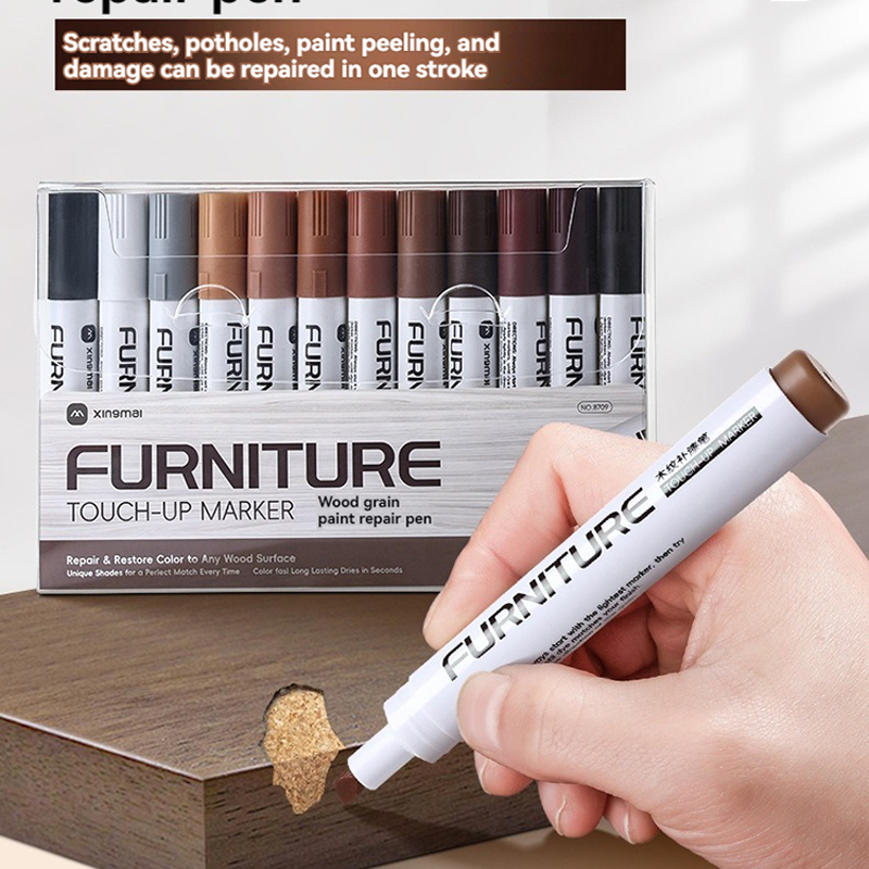 Wood Filler Stick - 12 Colors Furniture Touch Up Kit