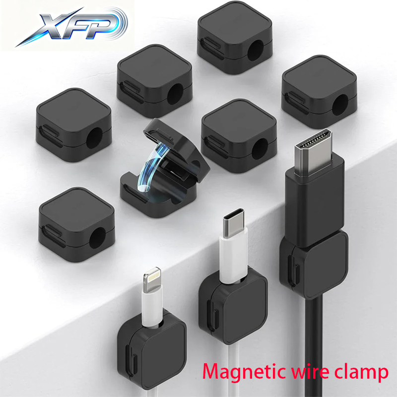 Wall Anchor Plastic - ​Magnetic Cable Clips Adjustable Cord Holder