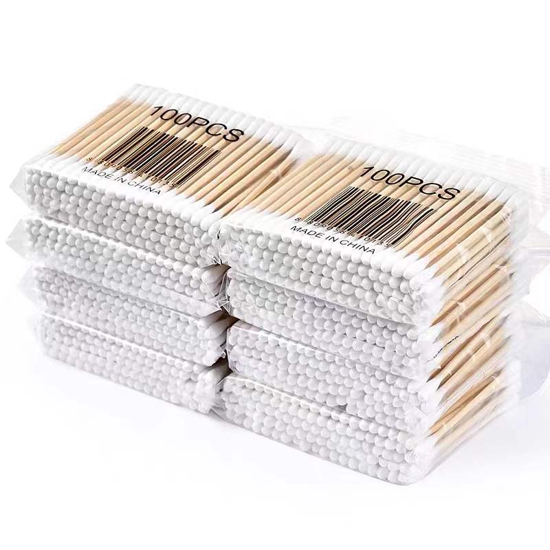 Wood Filler Stick - 300/500/1000pcs Double Head Cotton Swab Women