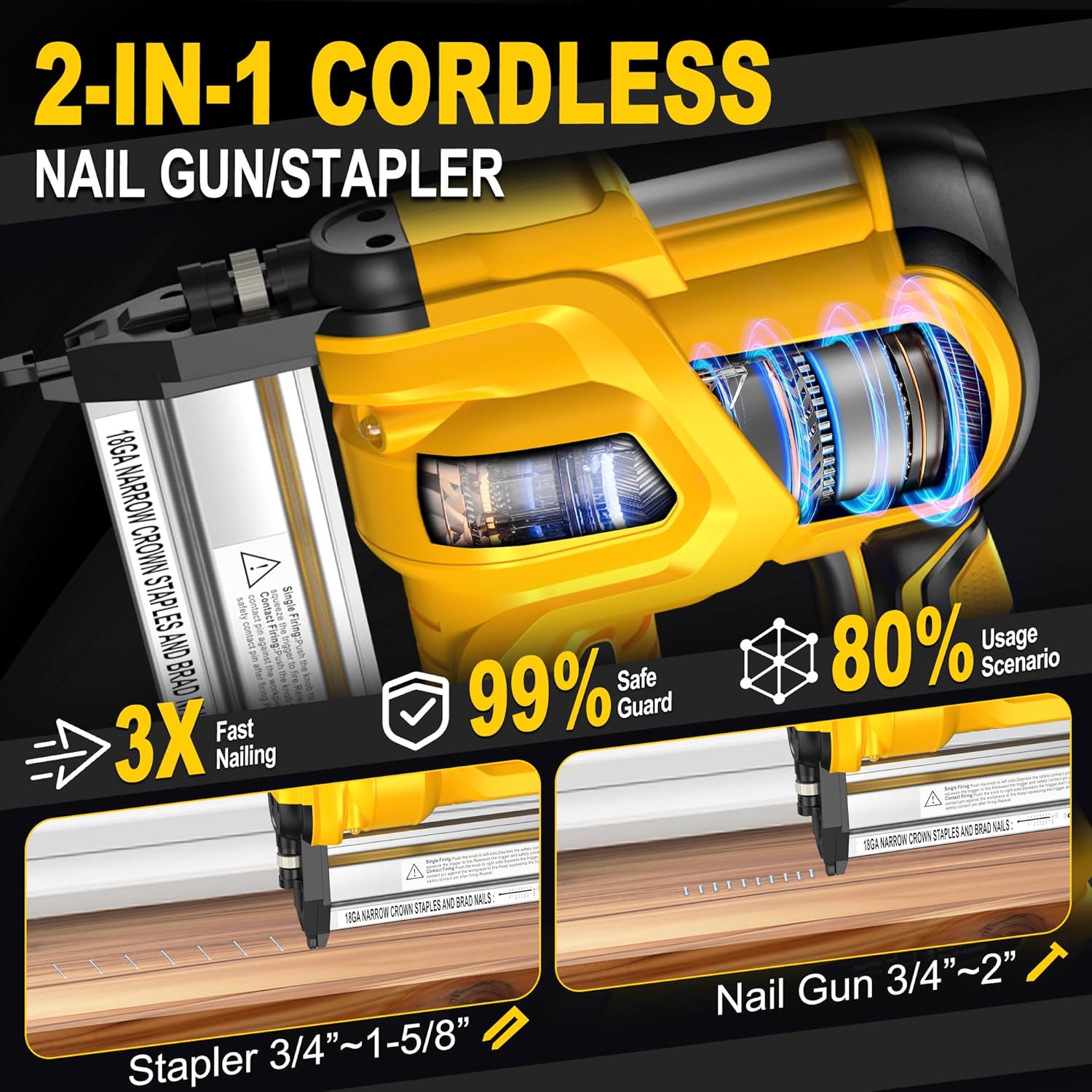 18 Gauge Cordless Brad Nailer  - Home Improvement Brad ulasan dan harga
