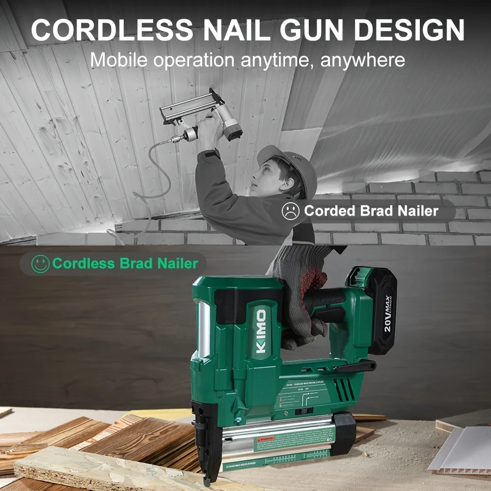 KEEHOME KIMO 18 Gauge Nail Gun - Home Improvement Brad ulasan dan harga