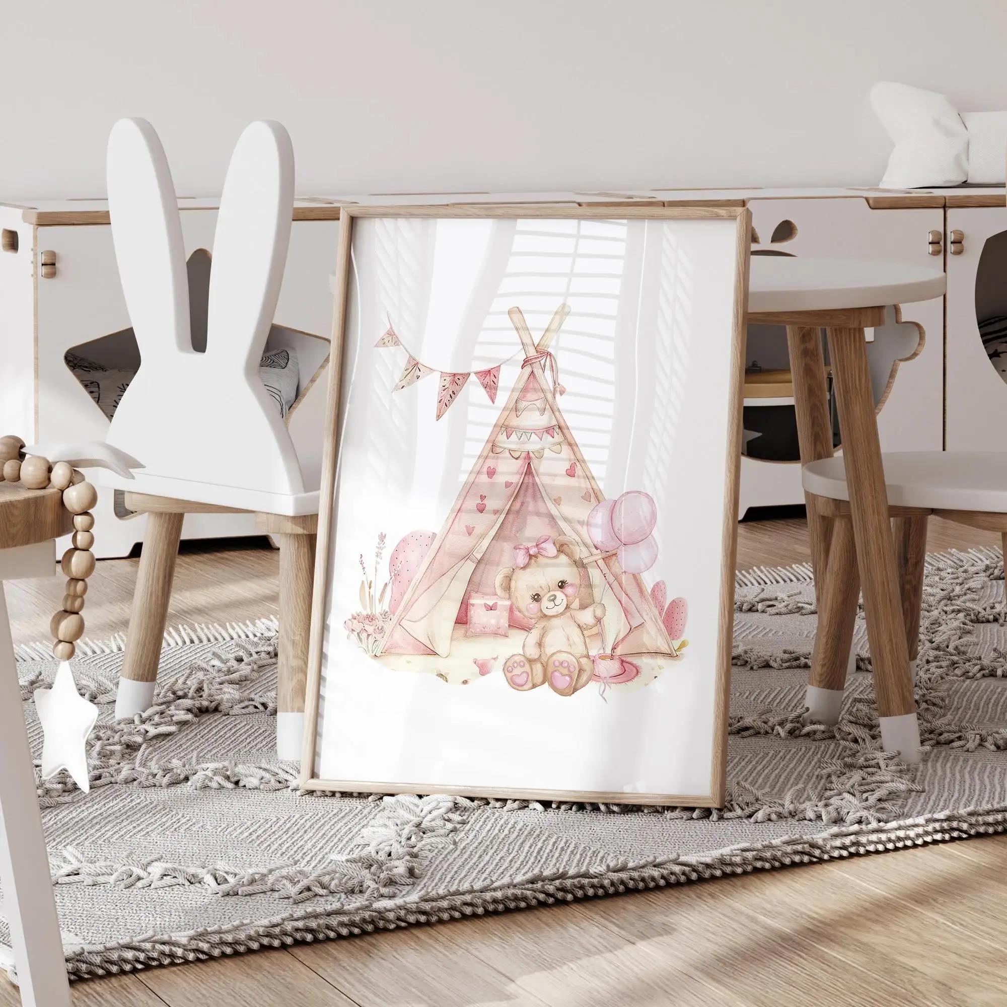 Pink Dream Bear Carousel Tent  - Home Improvement Kids ulasan dan harga