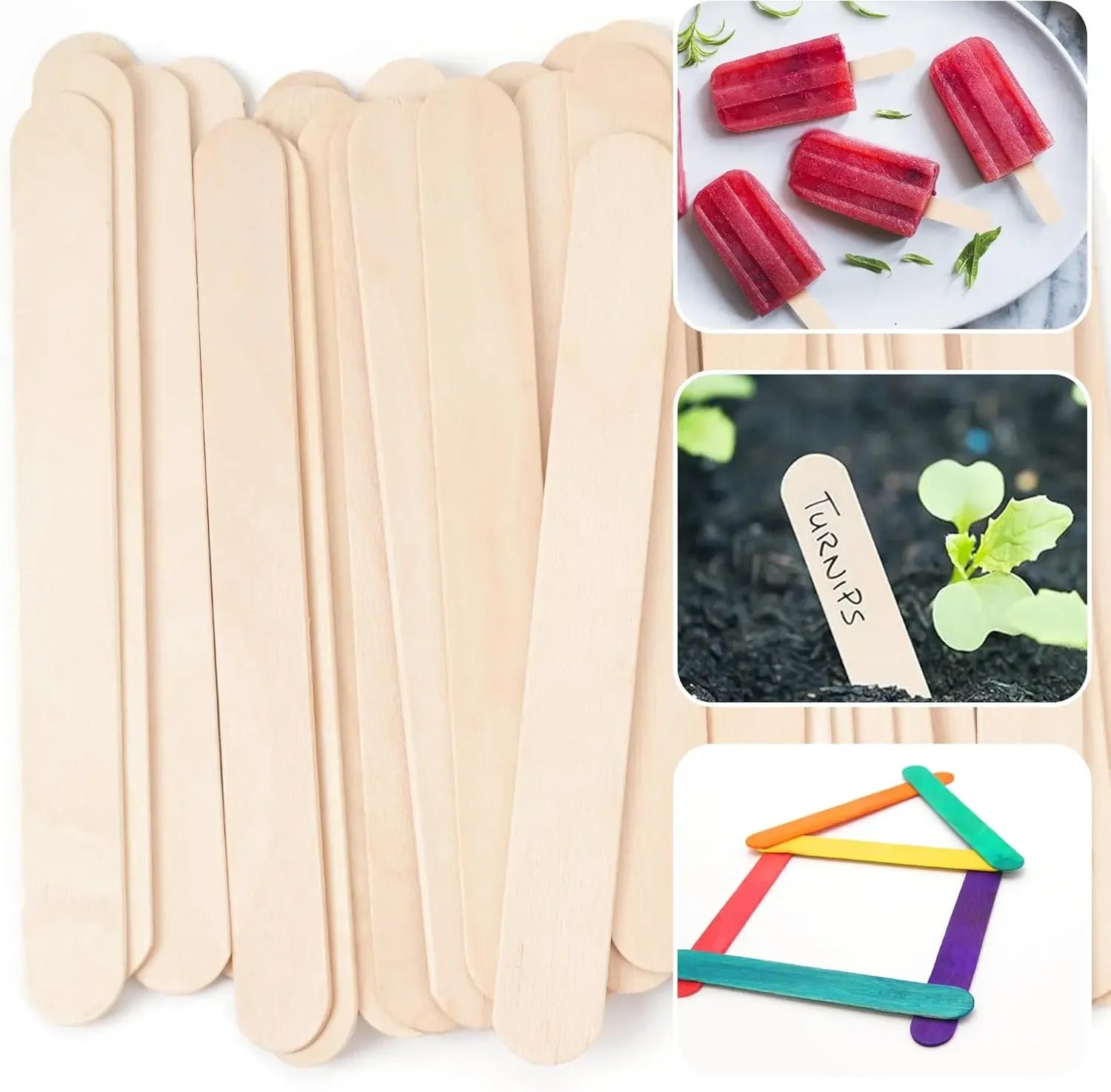 200/100/50/5pcs Tattoo Waxing  - Wood Filler Stick ulasan dan harga