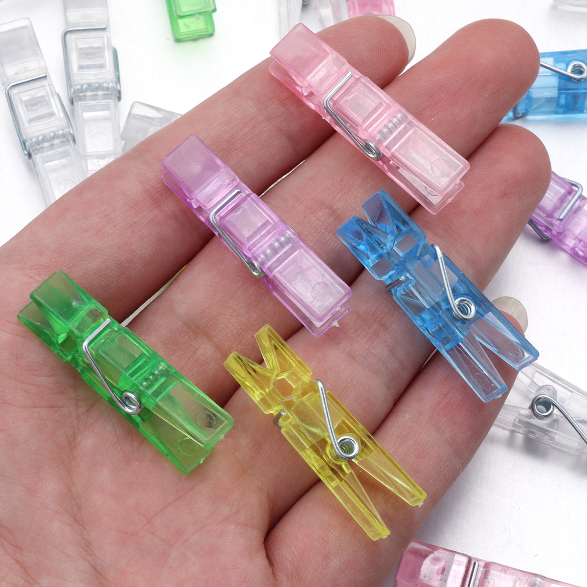20Pcs Plastic Mini Photo Clips - Wall Anchor Plastic ulasan dan harga
