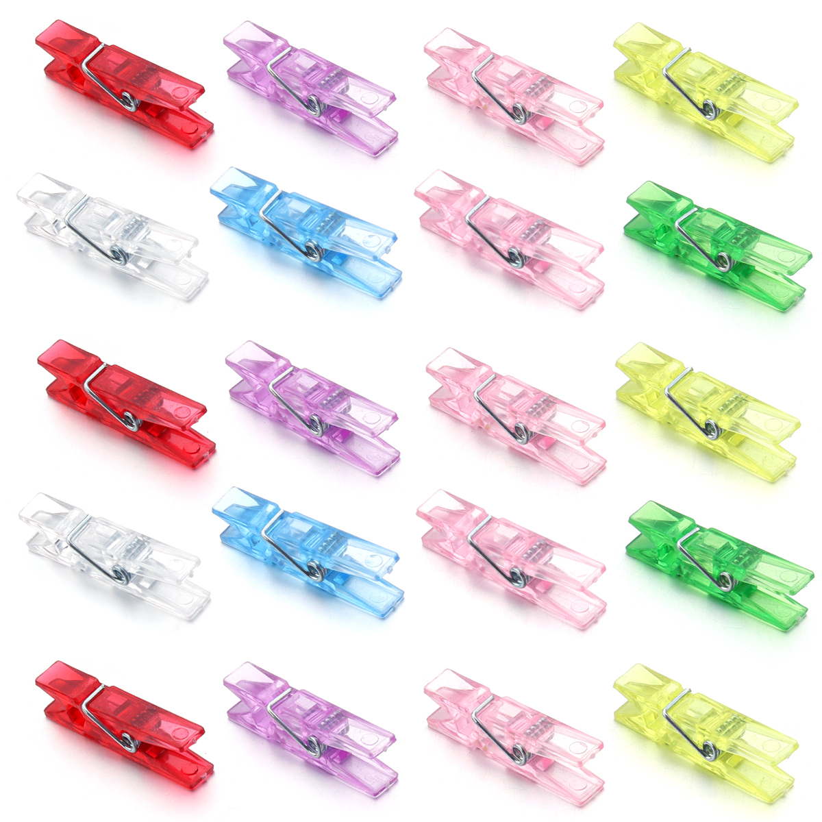 20Pcs Plastic Mini Photo Clips - Wall Anchor Plastic ulasan dan harga