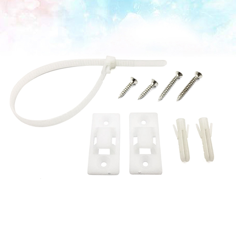 10Set Furniture Anti Tip Kit H - Wall Anchor Plastic ulasan dan harga