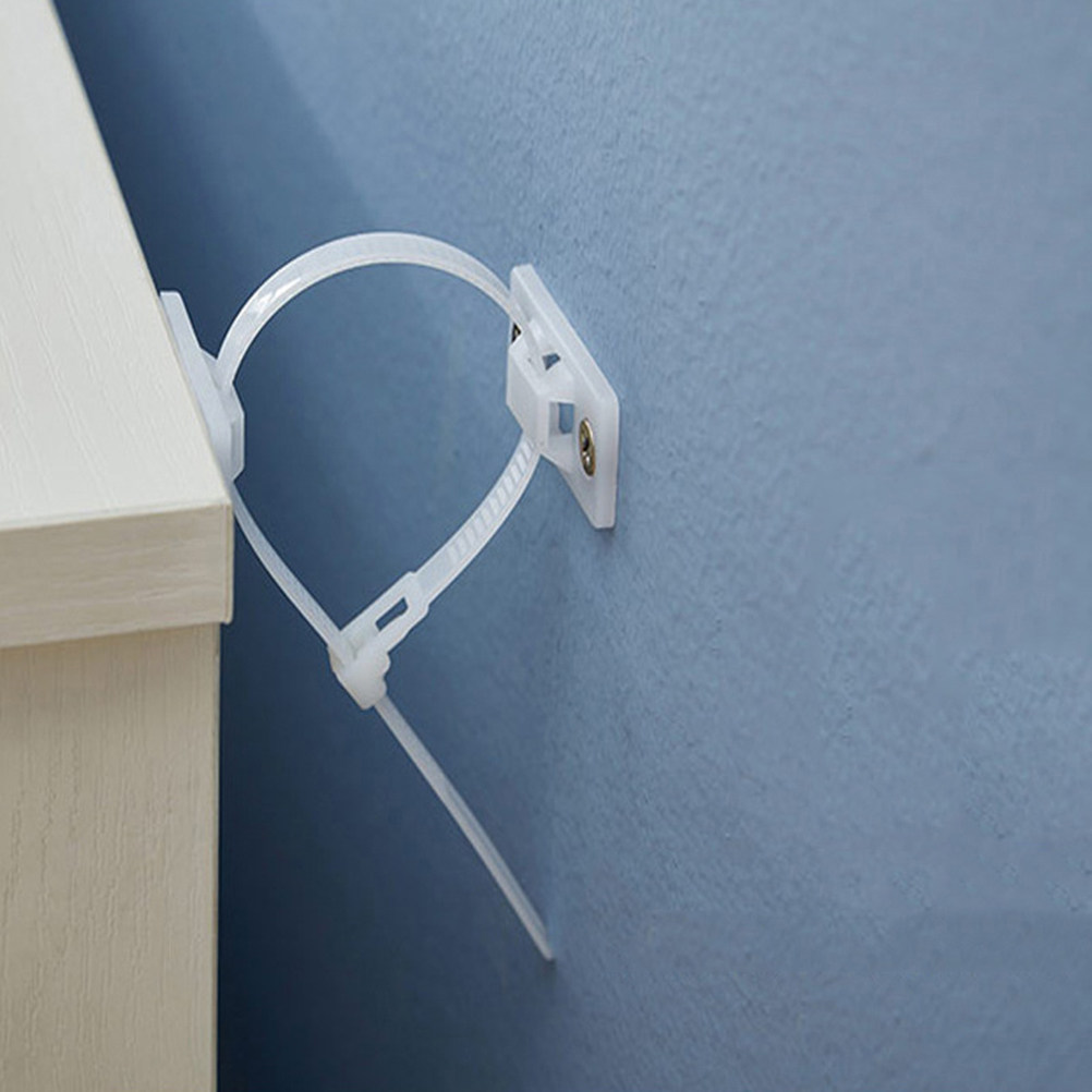 10Set Furniture Anti Tip Kit H - Wall Anchor Plastic ulasan dan harga