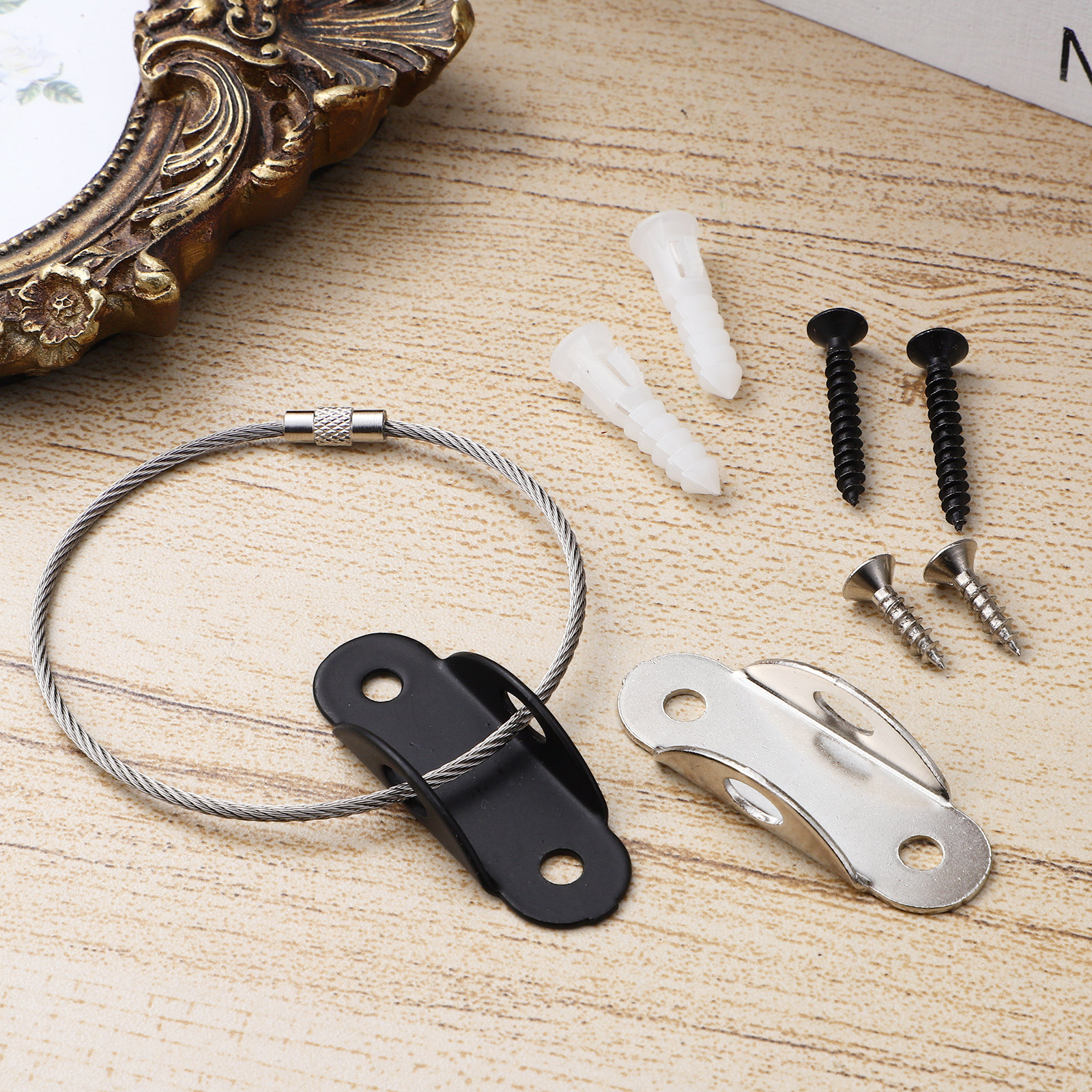 2Pcs Anti Tip Furniture Anchor - Wall Anchor Plastic ulasan dan harga