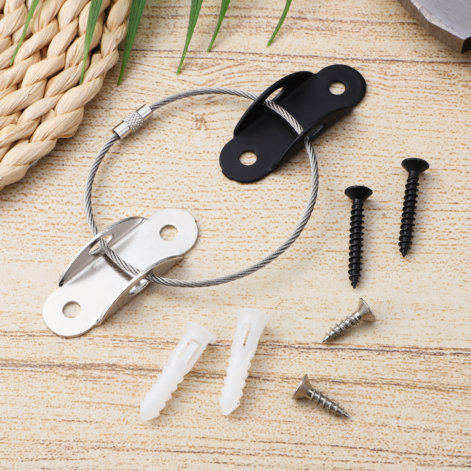 2Pcs Anti Tip Furniture Anchor - Wall Anchor Plastic ulasan dan harga