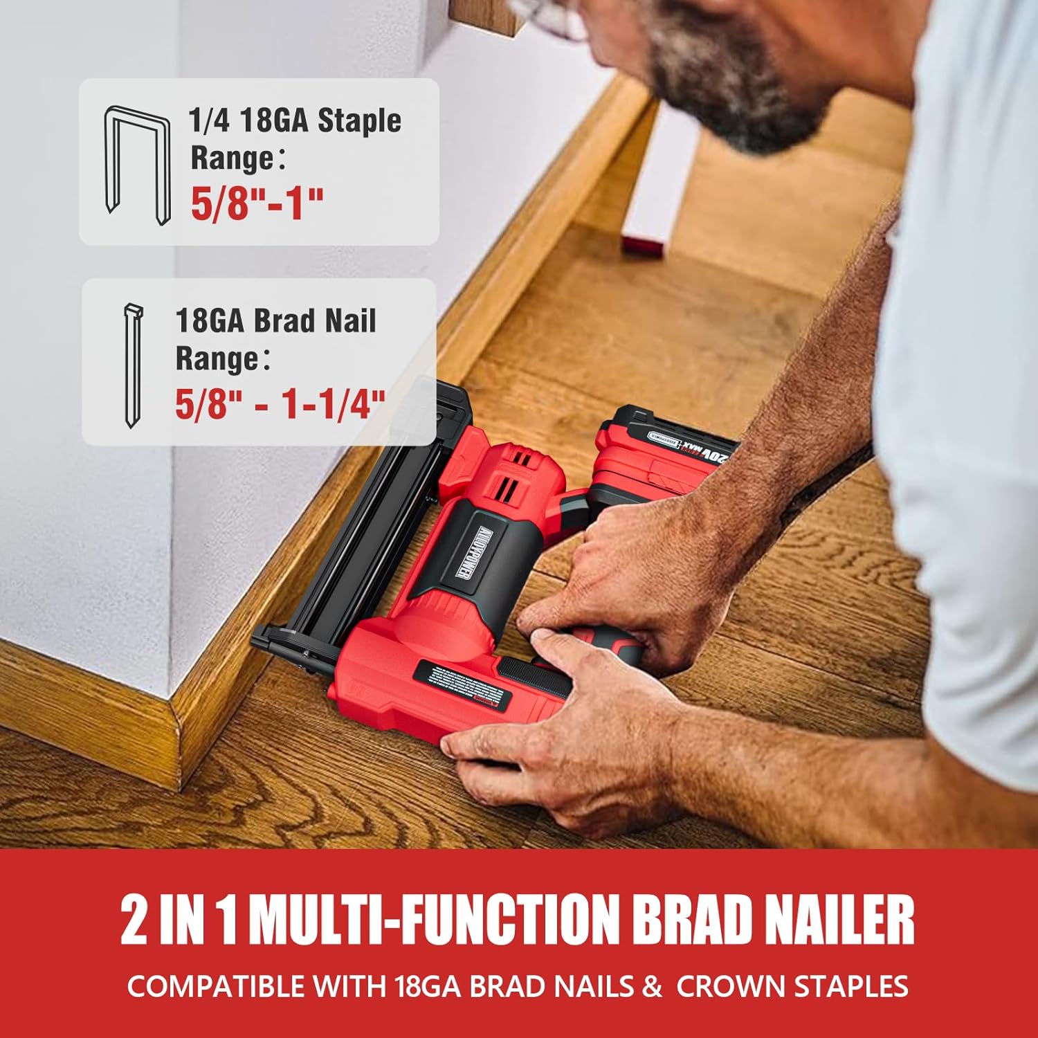2 in 1 Cordless Brad Nailer &  - Home Improvement Brad ulasan dan harga