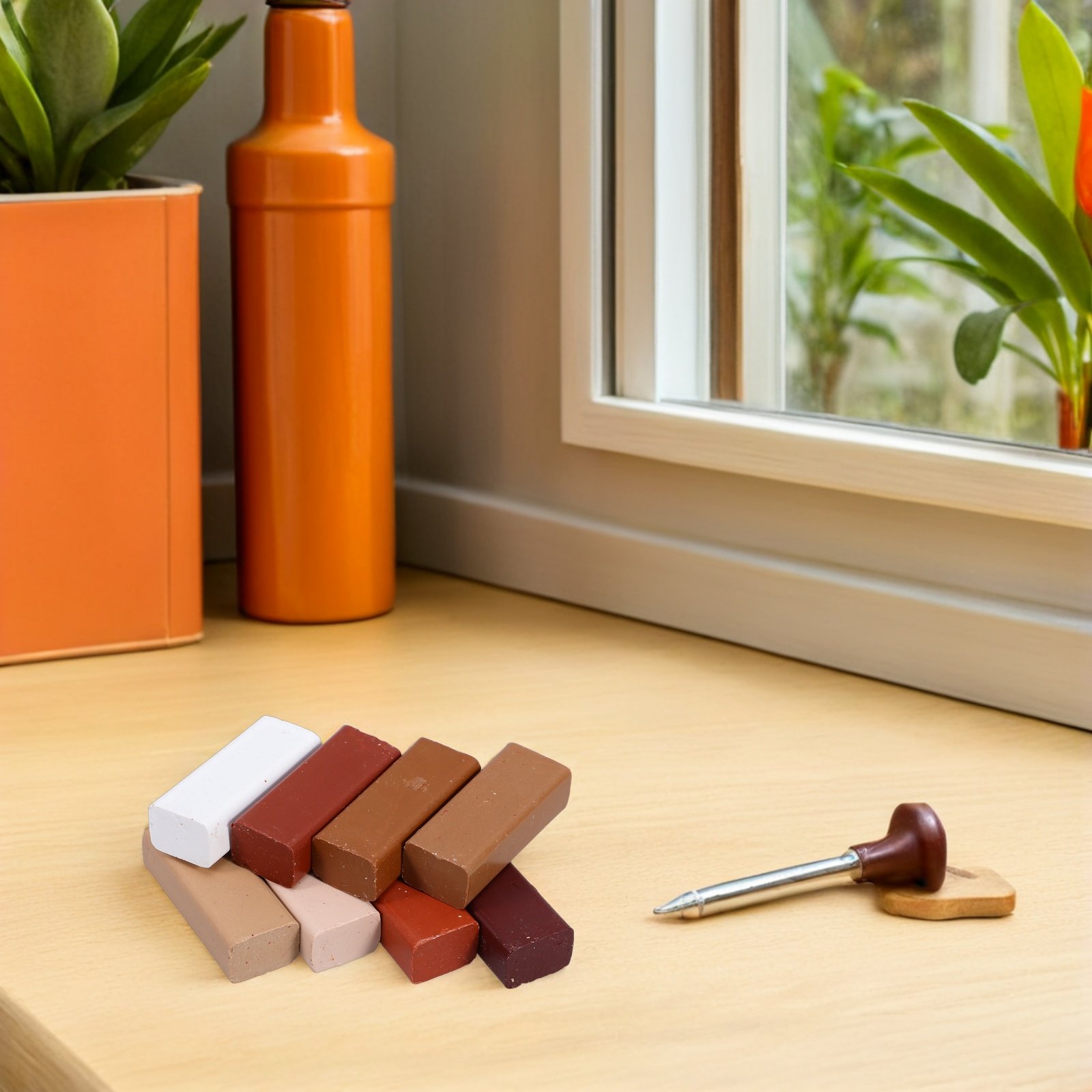 8Pcs Furniture Repair Wax Cray - Wood Filler Stick ulasan dan harga