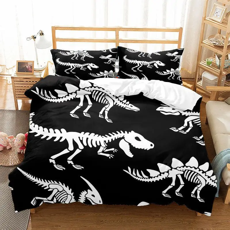 Roar Dinosaur Skeleton Bedding - Home Improvement Kids ulasan dan harga