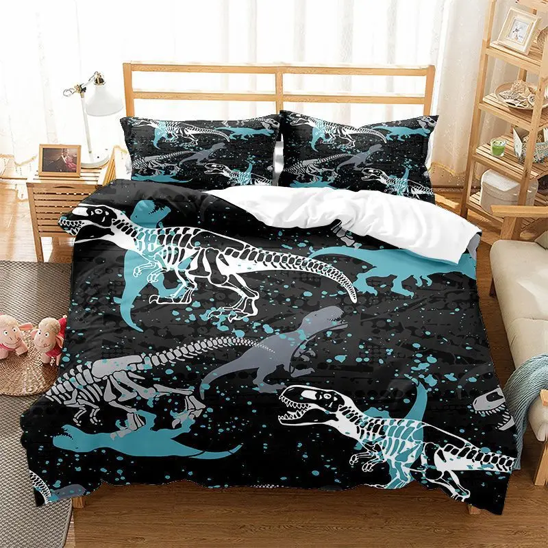Roar Dinosaur Skeleton Bedding - Home Improvement Kids ulasan dan harga