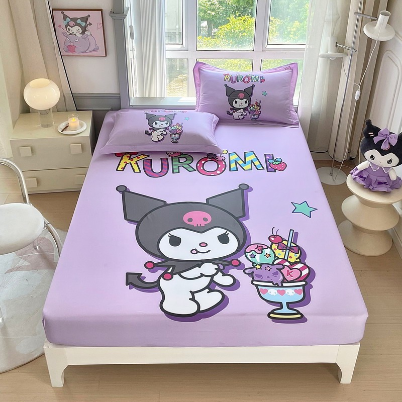 Cute Kuromi Fitted Sheet, Kawa - Home Improvement Kids ulasan dan harga