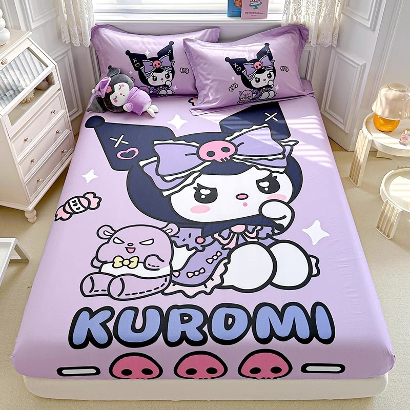 Cute Kuromi Fitted Sheet, Kawa - Home Improvement Kids ulasan dan harga