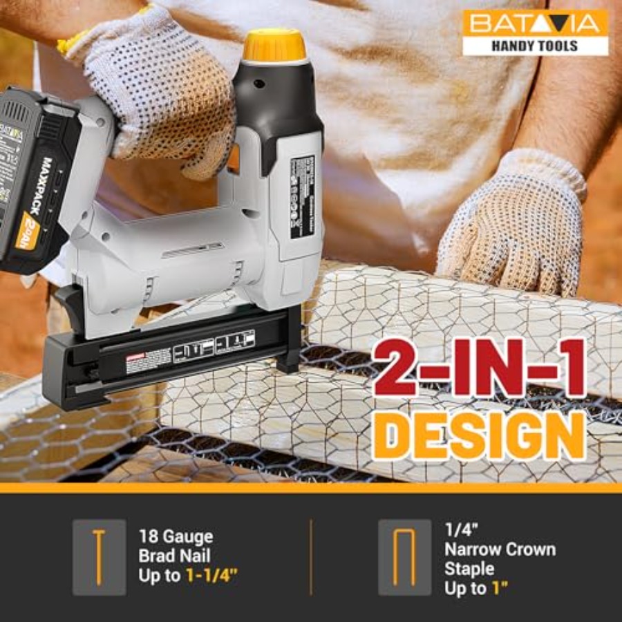 20V Cordless Nail Gun Battery  - Home Improvement Brad ulasan dan harga
