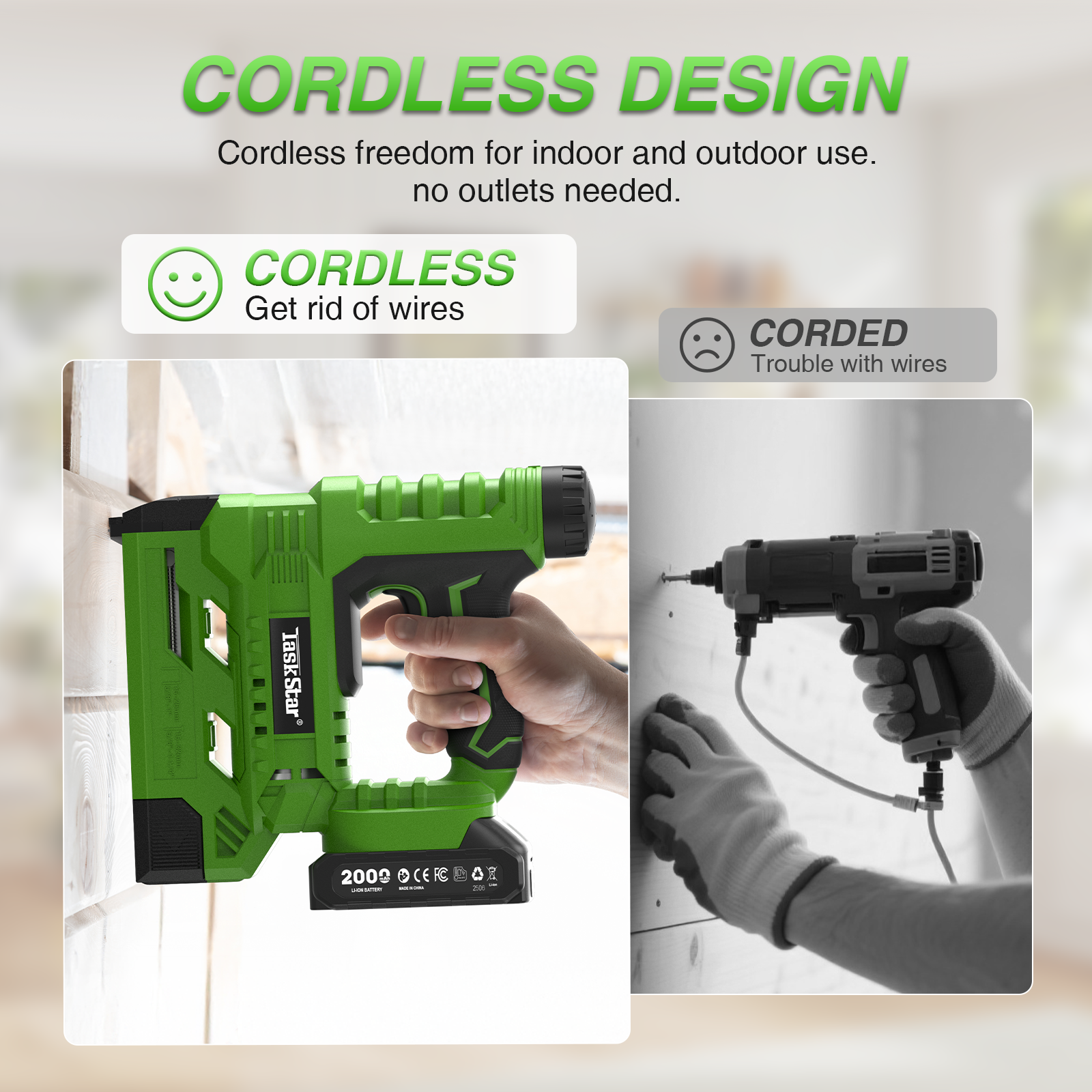 TaskStar Cordless Brad Nailer  - Home Improvement Brad ulasan dan harga