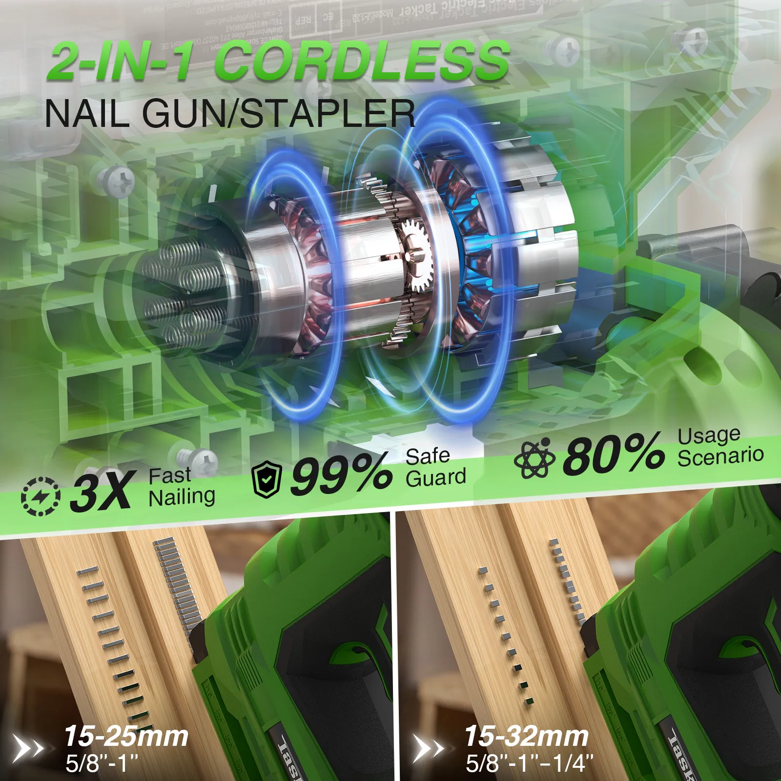TaskStar Cordless Brad Nailer  - Home Improvement Brad ulasan dan harga