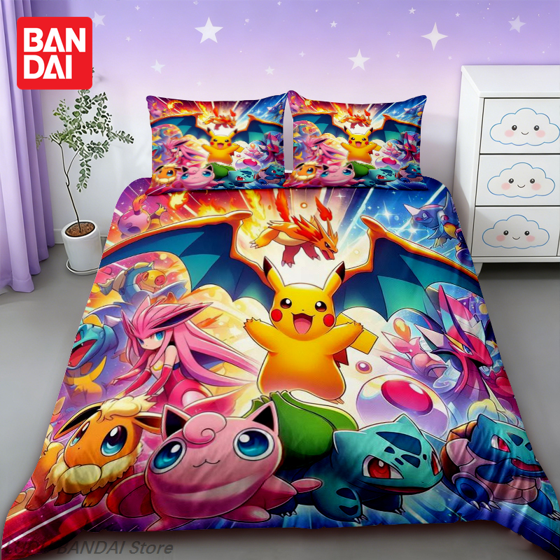 Pokemon Pikachu Bedding Set Du - Home Improvement Kids ulasan dan harga