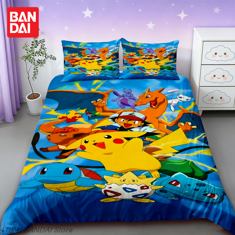 Pokemon Pikachu Bedding Set Du - Home Improvement Kids ulasan dan harga