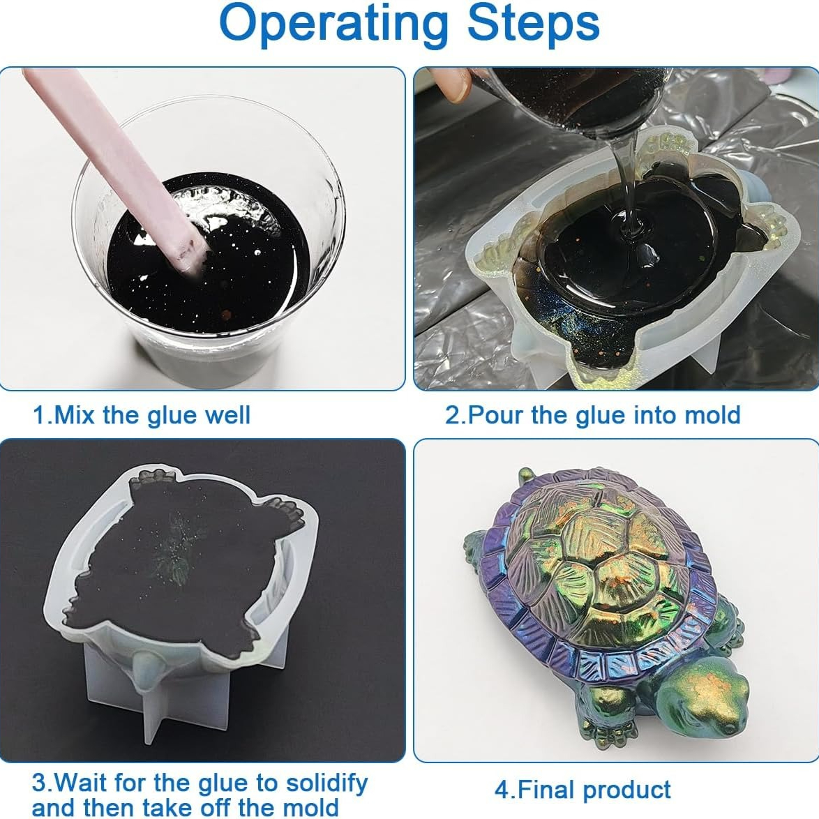 3D Tortoise Resin Molds Thick  - Home Improvement Kids ulasan dan harga